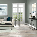 Loretta 23.63  Wide Round Side Table with MDF Top