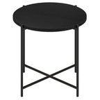 Loretta 23.63  Wide Round Side Table with MDF Top