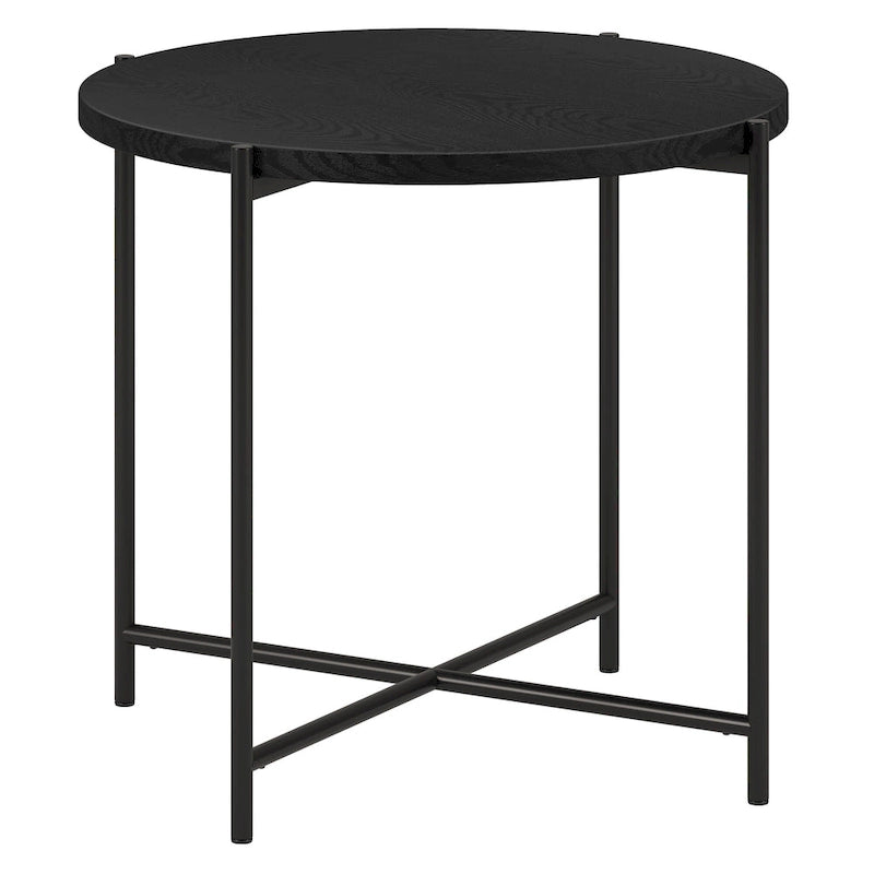 Loretta 23.63  Wide Round Side Table with MDF Top