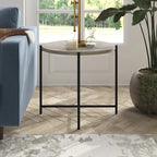 Loretta 23.63  Wide Round Side Table with MDF Top