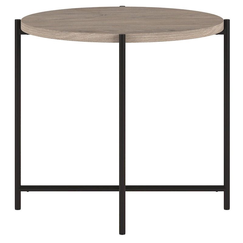 Loretta 23.63  Wide Round Side Table with MDF Top