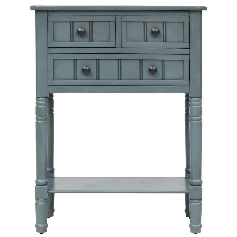Copper Grove Colby 3-drawer Console Table with Bottom Shelf