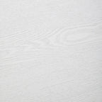 Rossmore Modern Oval Accent Coffee Table with White Powder Coated Steel Frame for Home Office Living Room Bedroom