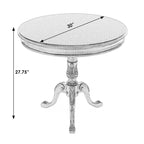 Butler Traditional Round Wooden Pedestal Table in Plantation Cherry Finish - Dark Brown