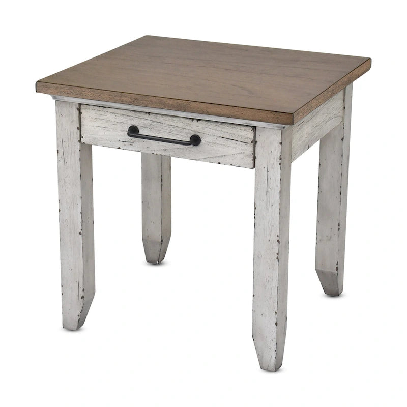Steve Silver Two-Tone Finish 1-drawer Wooden Side Table