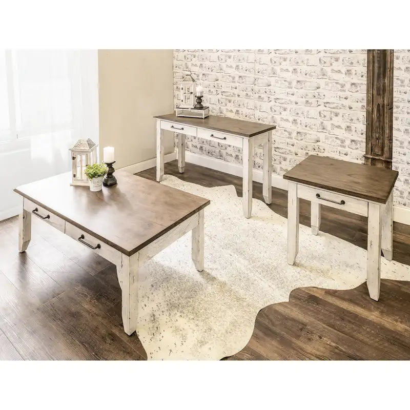 Steve Silver Two-Tone Finish 1-drawer Wooden Side Table