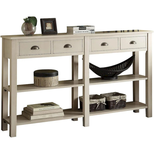 72  Console Table with 4 Drawers