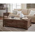Townsend Solid Wood Castered Coffee Table in Java