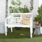 Wood Bench - White - Roche River Decor - 22 Wx40 Lx36 H