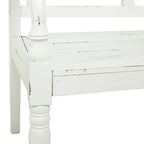 Wood Bench - White - Roche River Decor - 22 Wx40 Lx36 H