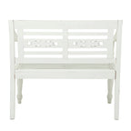 Wood Bench - White - Roche River Decor - 22 Wx40 Lx36 H