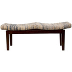 Wood Handmade Woven Bench - Brown - Roche River Decor - 17 W x 47 L x 18 H