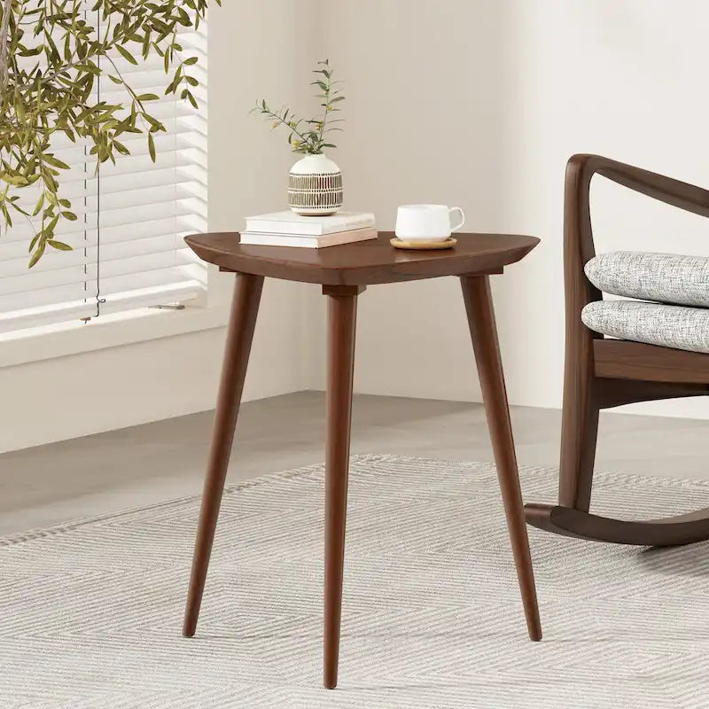Naja Mid-Century Wood End Table by Christopher Knight Home - 20  L x 20  W x 22.75 H