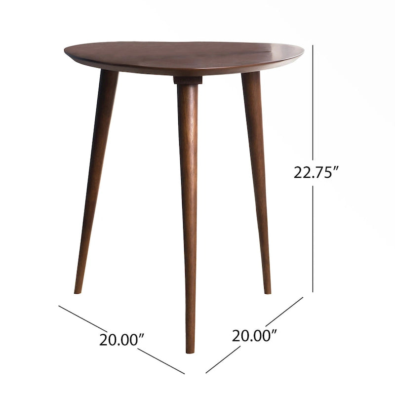 Naja Mid-Century Wood End Table by Christopher Knight Home - 20  L x 20  W x 22.75 H