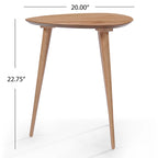 Naja Mid-Century Wood End Table by Christopher Knight Home - 20  L x 20  W x 22.75 H