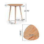Naja Mid-Century Wood End Table by Christopher Knight Home - 20  L x 20  W x 22.75 H