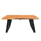 Handmade Solid Wood Live Edge Coffee Table (India) - 31  x 45  x 16