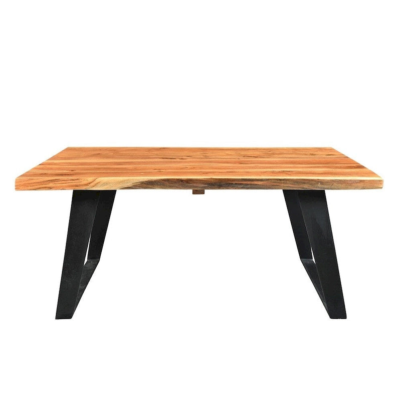 Handmade Solid Wood Live Edge Coffee Table (India) - 31  x 45  x 16