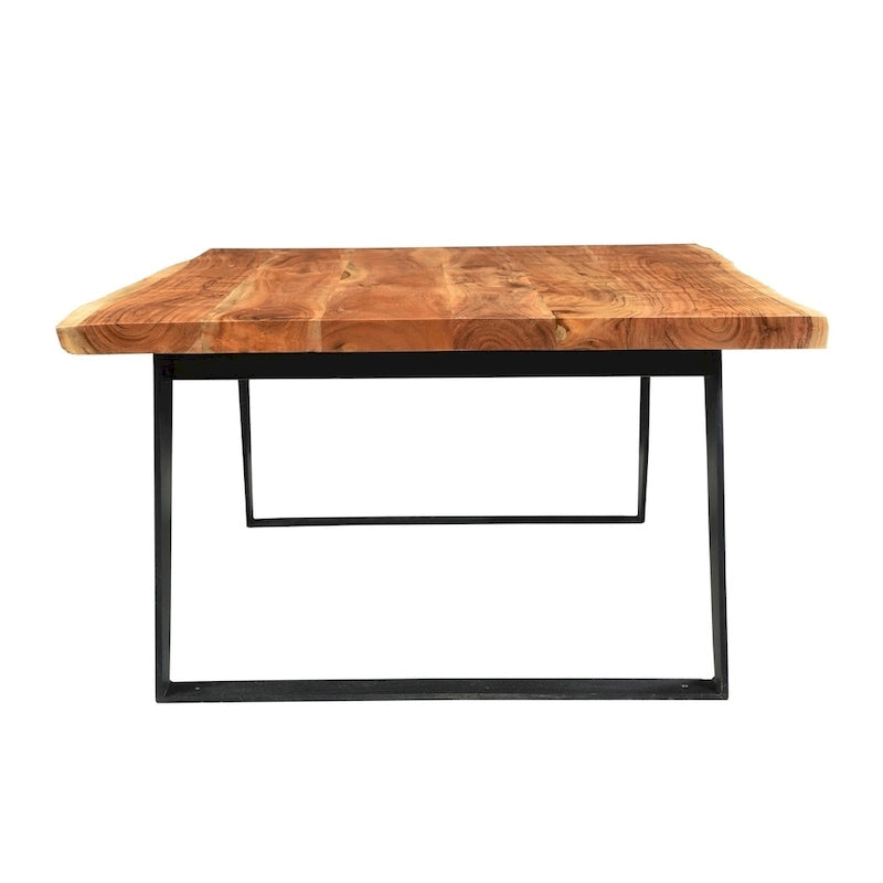 Handmade Solid Wood Live Edge Coffee Table (India) - 31  x 45  x 16