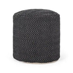 Barthol Boho Fabric Cylinder Pouf by Christopher Knight Home