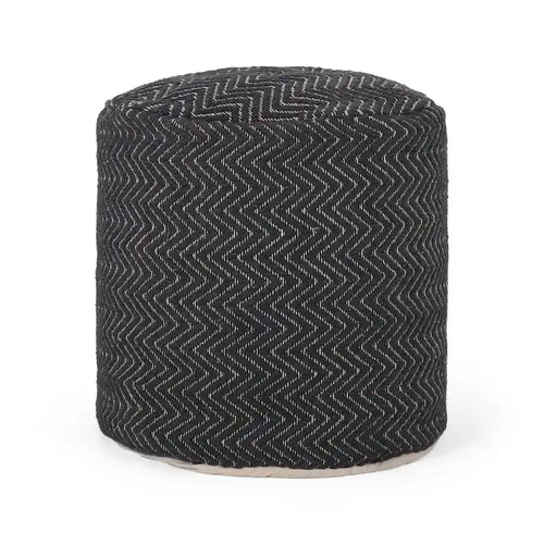 Barthol Boho Fabric Cylinder Pouf by Christopher Knight Home