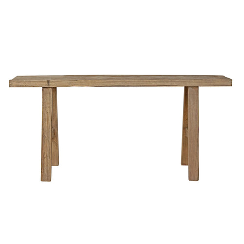 Artissance 43  Long 10  Wide Elmwood Bench, Natural Wood - 9'6  x 12'11 