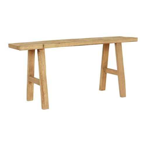 Artissance 43  Long 10  Wide Elmwood Bench, Natural Wood - 9'6  x 12'11