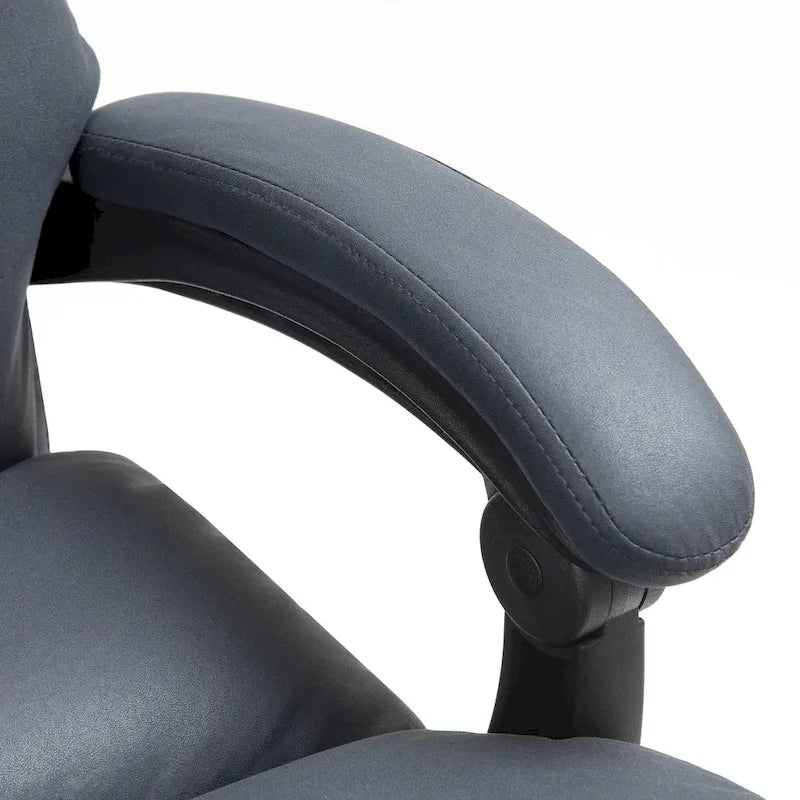 Vinsetto Microfibre Vibration Heated Reclining Massage Office Chair