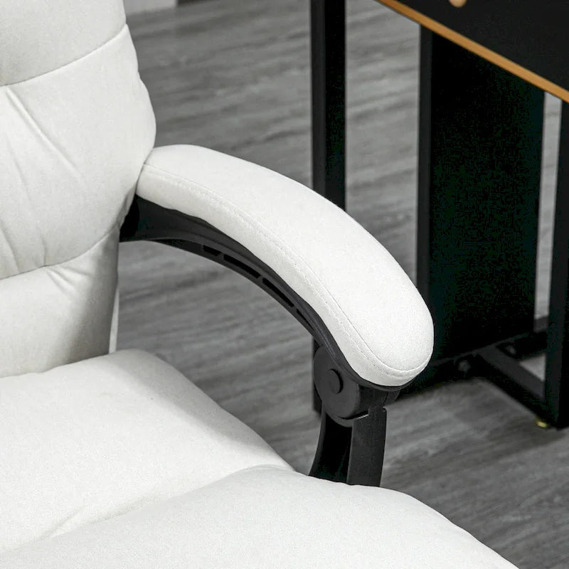 Vinsetto Microfibre Vibration Heated Reclining Massage Office Chair