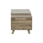 Gerdanet Beige/Brown Storage Bench - 38 W x 18 D x 16 H