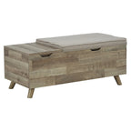 Gerdanet Beige/Brown Storage Bench - 38 W x 18 D x 16 H