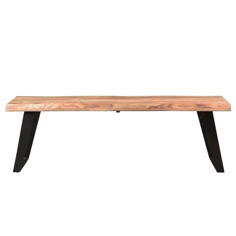 Carbon Loft Astor Handmade 60-inch Sheesham Wood Live Edge Bench - 60  x 16  x 18