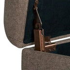 Porch & Den Charenton Brown Tufted Storage Bench