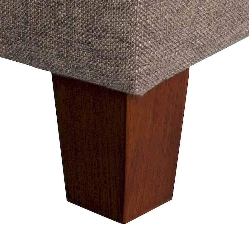 Porch & Den Charenton Brown Tufted Storage Bench