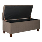 Porch & Den Charenton Brown Tufted Storage Bench