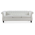 84  Chesterfield Rolled Arm 3 Seater Sofa