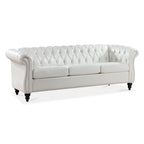 84  Chesterfield Rolled Arm 3 Seater Sofa