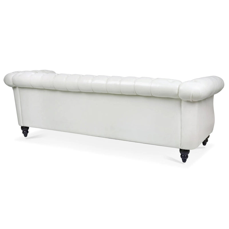 84  Chesterfield Rolled Arm 3 Seater Sofa