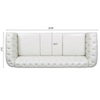 84  Chesterfield Rolled Arm 3 Seater Sofa