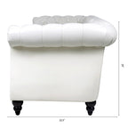 84  Chesterfield Rolled Arm 3 Seater Sofa