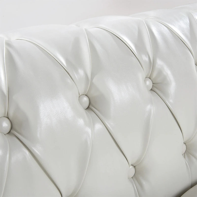 84  Chesterfield Rolled Arm 3 Seater Sofa