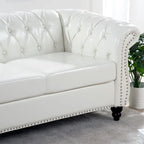 84  Chesterfield Rolled Arm 3 Seater Sofa