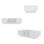 Coffee Table Storage High Gloss Coffee Tables LED Lighting Cocktail - 47.4 W