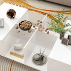 Coffee Table Storage High Gloss Coffee Tables LED Lighting Cocktail - 47.4 W