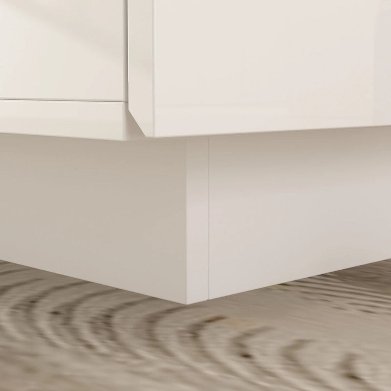 Coffee Table Storage High Gloss Coffee Tables LED Lighting Cocktail - 47.4 W