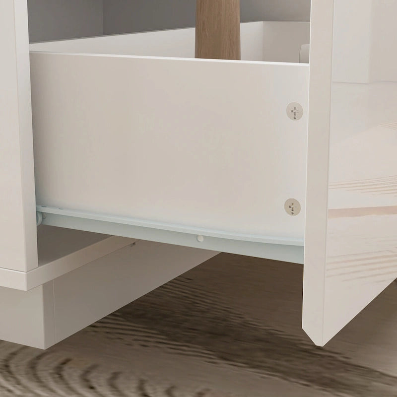 Coffee Table Storage High Gloss Coffee Tables LED Lighting Cocktail - 47.4 W