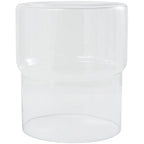 Glass Modern Accent Table - Clear or Red - Roche River Decor