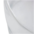 Glass Modern Accent Table - Clear or Red - Roche River Decor