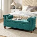 Rita 54.3  Wide Traditional Storage Bench with 2 Pillows by HULALA HOME