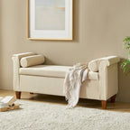 Rita 54.3  Wide Traditional Storage Bench with 2 Pillows by HULALA HOME